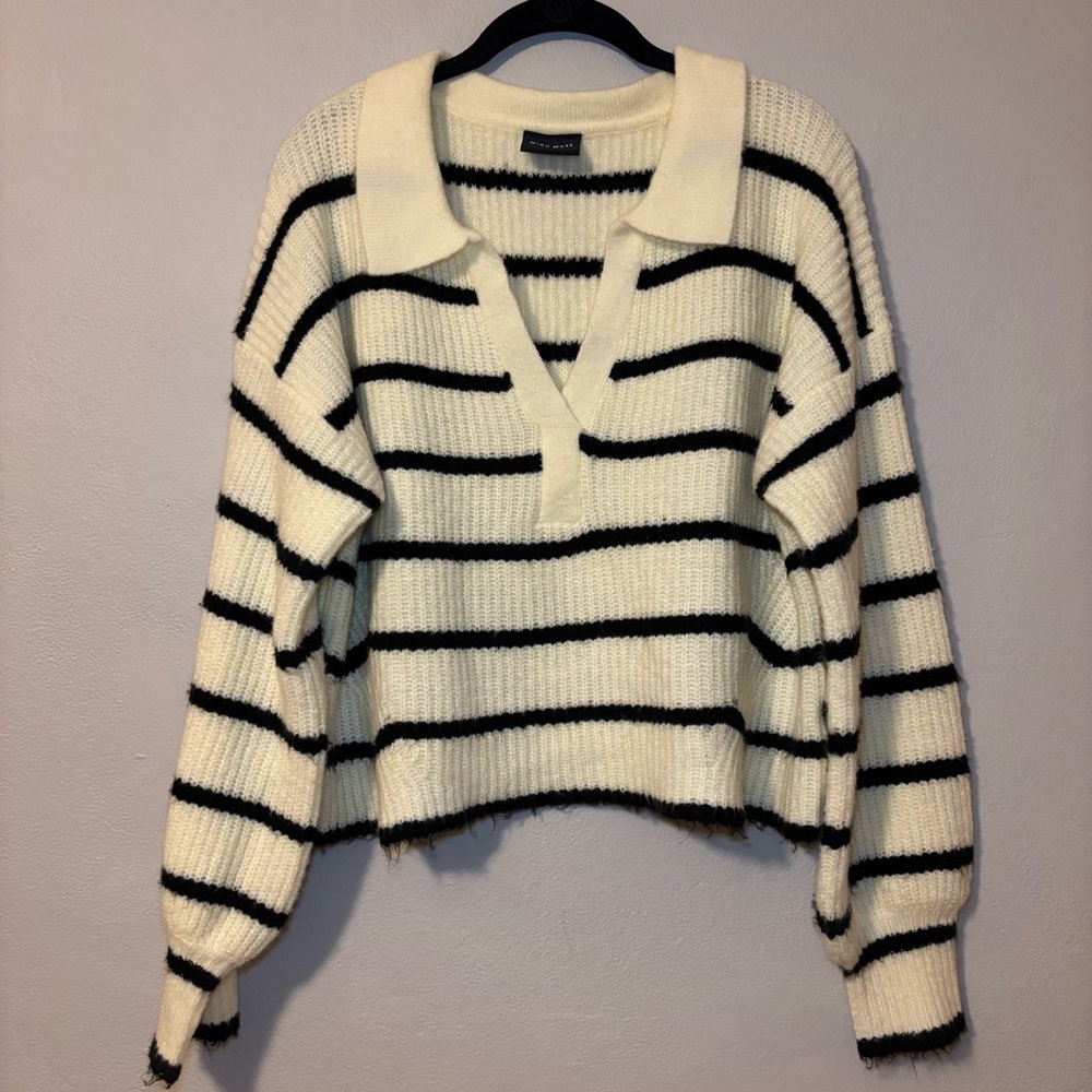 Miou Muse Striped Sweater | Size M - Picture 2 of 9